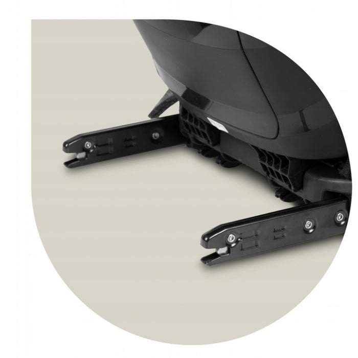 Scaun auto cu ISOFIX Nukido Louis Soft, Grupa 100-150 cm (15-36 Kg), i-Size, omologare R129 - Negru