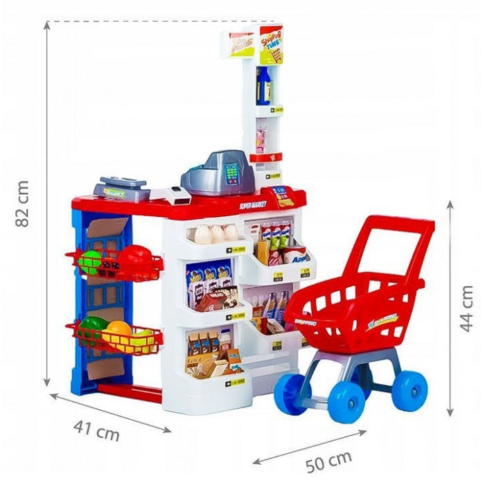 Jucarie interactiva stand Supermarket Ecotoys HC238741