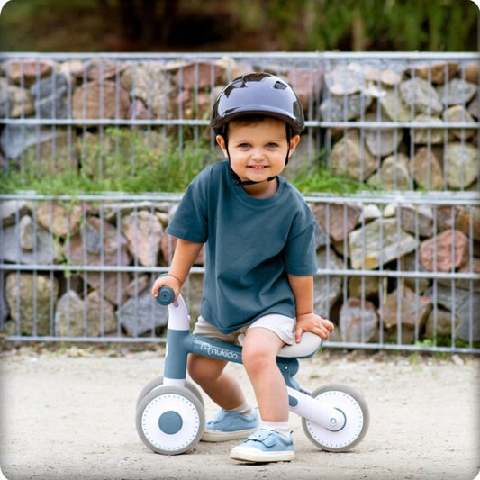 Bicicleta fara pedale pentru copii, 51 x 18.5 x 36 cm, roti EVA, Nukido NK-603 - Albastru