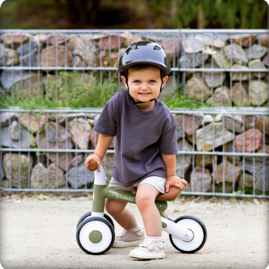 Bicicleta fara pedale pentru copii, 51 x 18.5 x 36 cm, roti EVA, Nukido NK-603 - Verde