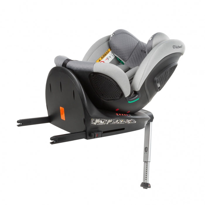 Kidwell Scaun auto cu ISOFIX Kidwell GoCar, grupa 40-135 cm, i-Size, omologare R129 - Gri - imaginea 15