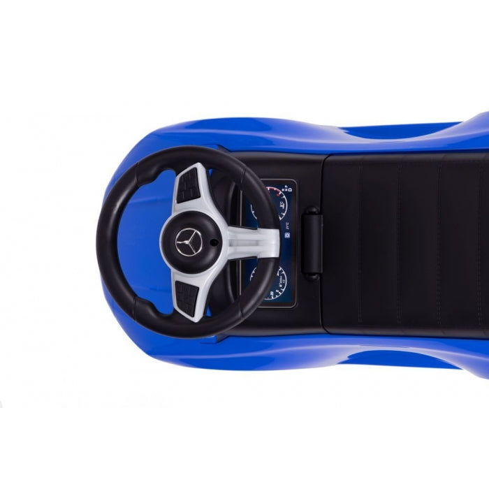 Masinuta de impins cu maner Mercedes C Class Ecotoys 667 - Albastru