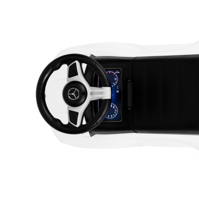 Masinuta de impins cu maner Mercedes C Class Ecotoys 667 - Alb