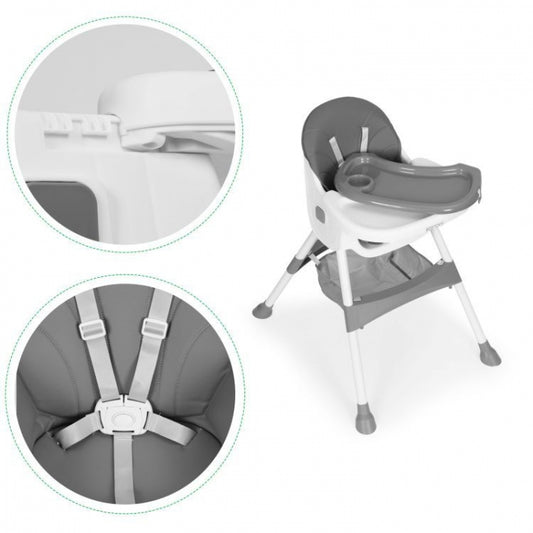 Scaun de masa pentru copii Ecotoys HC521 - Gri