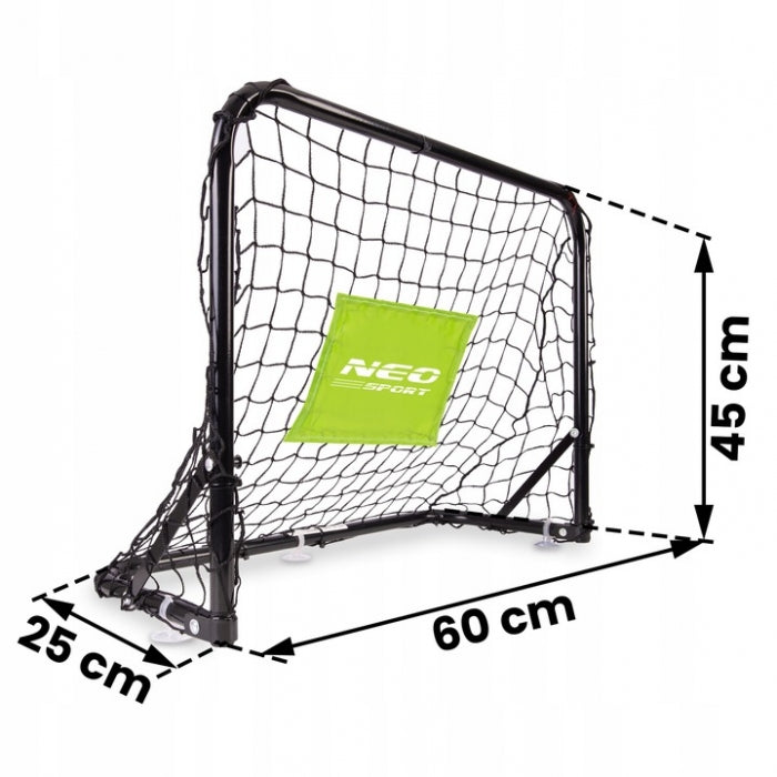 Set de 2 porti de fotbal, 60 x 25 x 45 cm, Neo-Sport 1461