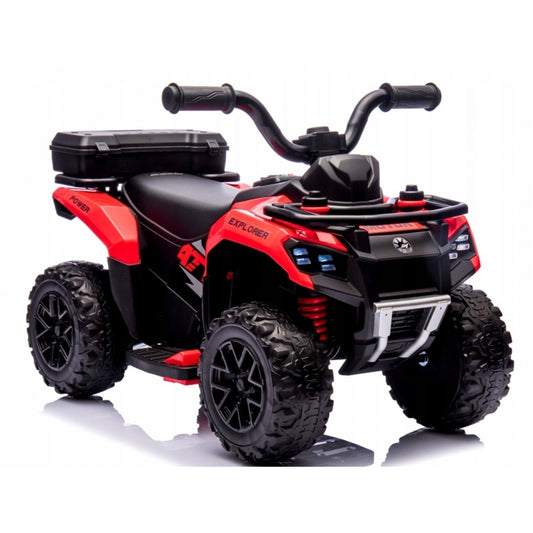 ATV electric pentru copii R-Sport J9, 70x44x40 cm, varsta 1.5-4 ani, roti si scaun din plastic, putere 25W - Rosu