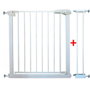 Poarta de siguranta din metal 79-94 cm R-Sport S1 - Alb