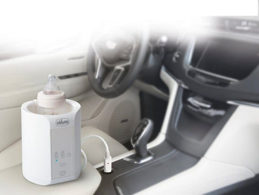 Incalzitor electric Chicco 2 in 1 cu adaptor pentru autovehicul, 0 luni+