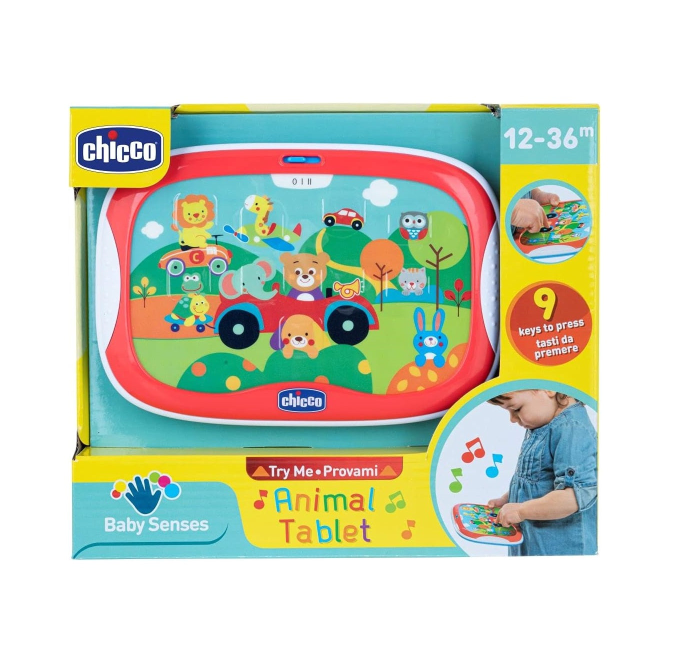 Jucarie electronica Chicco tableta animalelor, 12-36luni