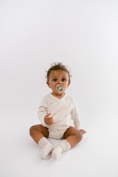 BIBS x LIBERTY - Set 2 suzete Colour Bobo Latex, tetina rotunda, 6 luni+-Dusty Blue/Petrol