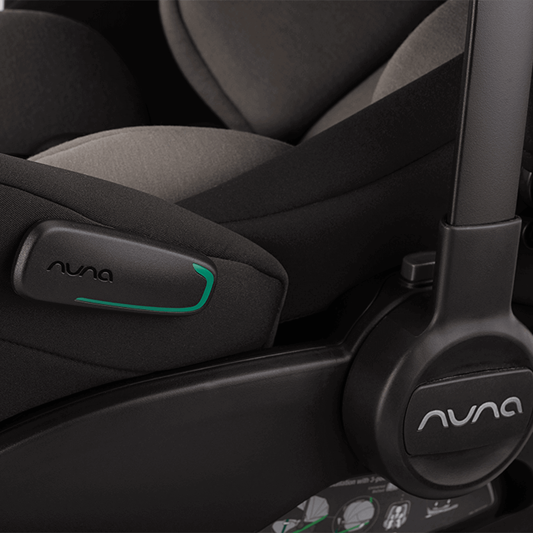 Nuna Scoica auto i-Size ARRA flex Caviar, nastere-87 cm, certificata R129 - imaginea 6
