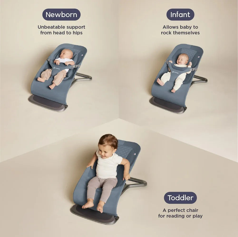 Ergobaby Balansoar pentru copii 3 in 1 Evolve, Oxford Blue - imaginea 4