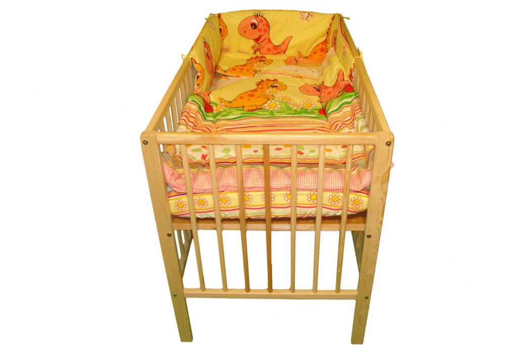 Lenjerie MyKids Dino Roz 5 Piese 120x60