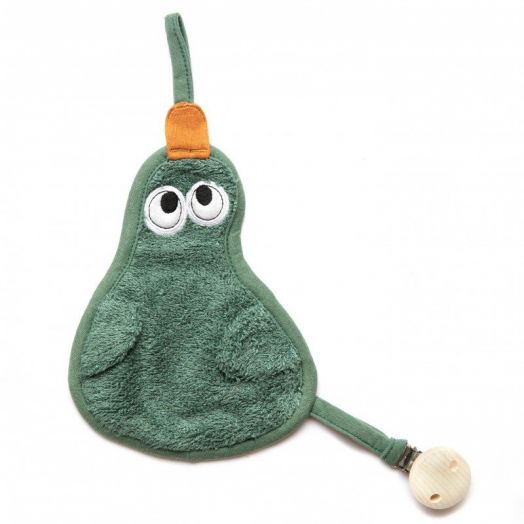 Textil din bambus pentru dentitie cu agatatoare suzeta din lemn Para Aspen Green 11253 TM-TUTEE-530