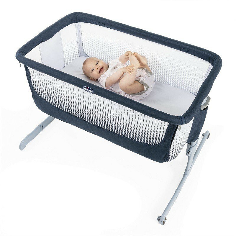 Patut atasabil Chicco Next 2 Me Air, India Ink (Albastru), 0 luni+