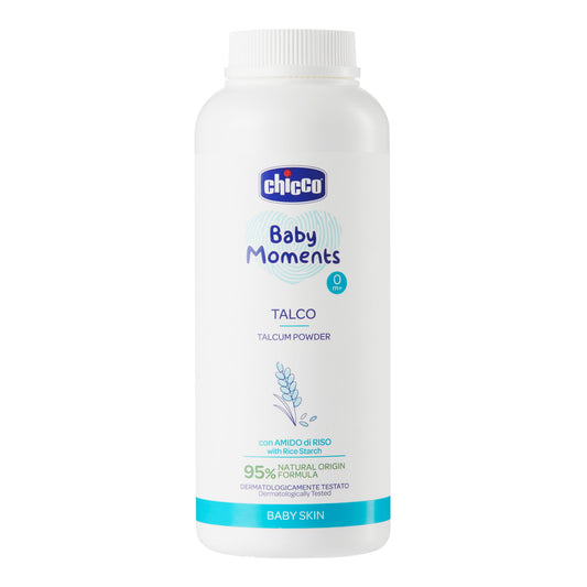 Pudra de talc Chicco Baby Moments, 150g, 0luni+