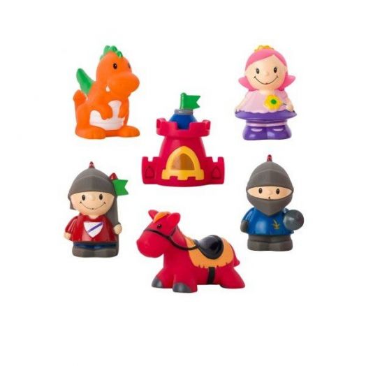 Set 6 Jucarii de Baie cu Personaje din Povesti Saro Baby