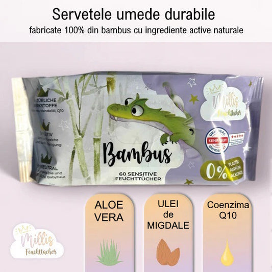 Millis Servetele Umede din Bambus Magic 60 buc