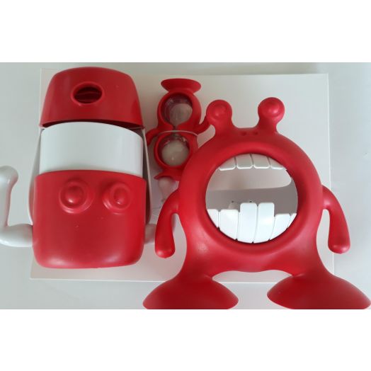 Setul de baie Eyefamily Rosu.