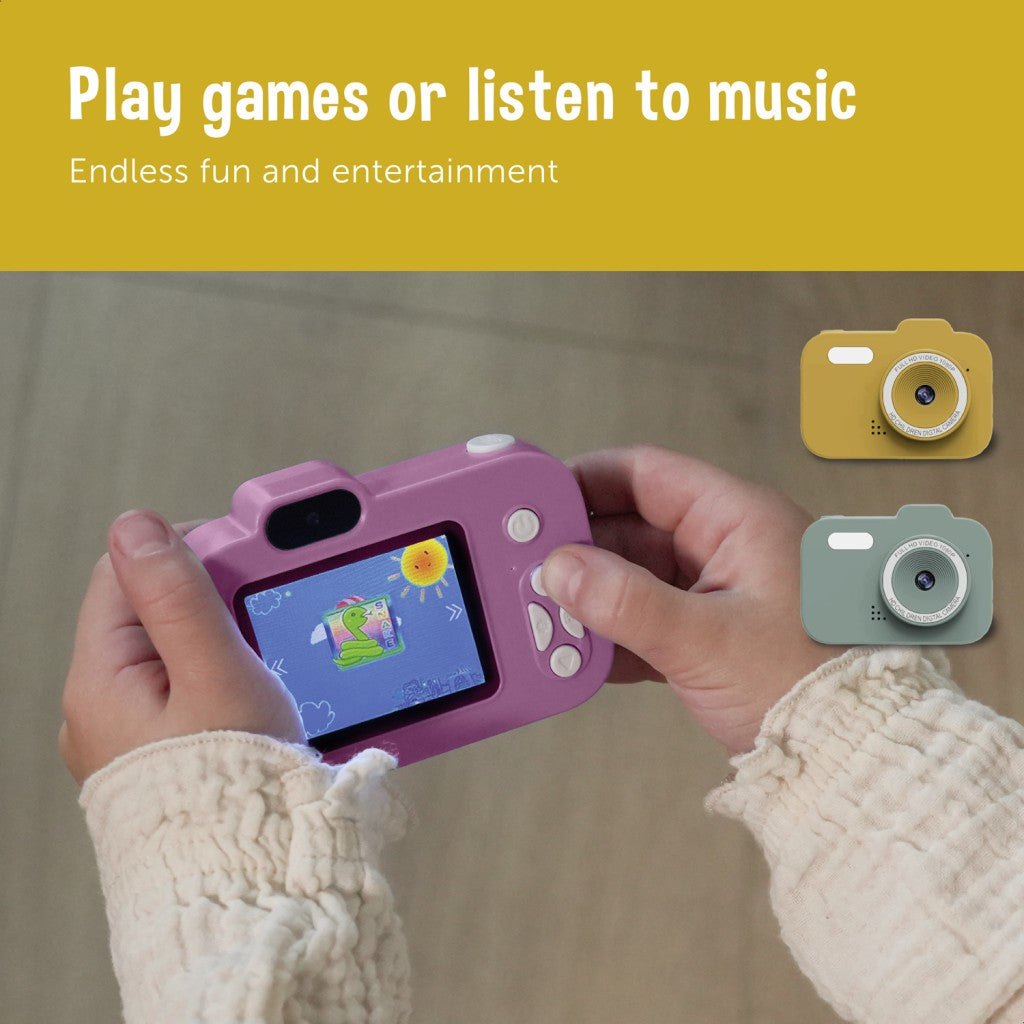 Camera digitala distractiva pentru copii ZAZU Verde