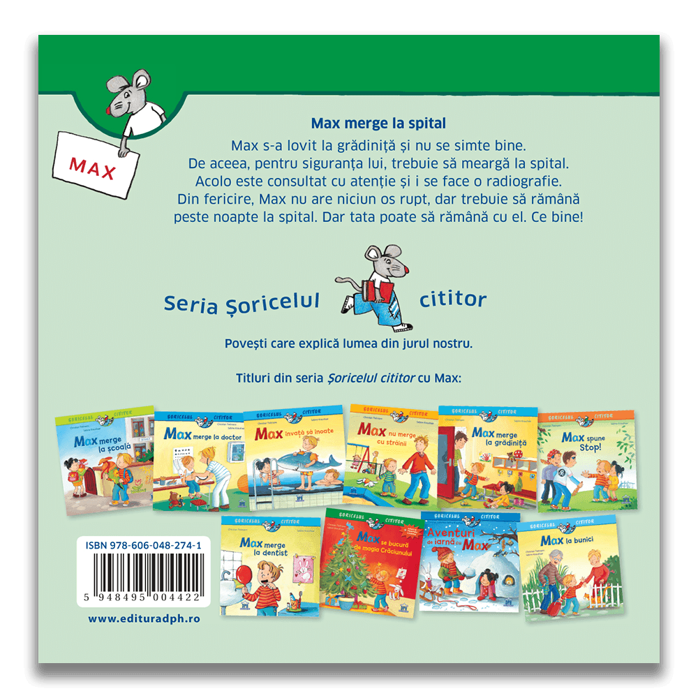 Soricelul cititor - Max merge la spital