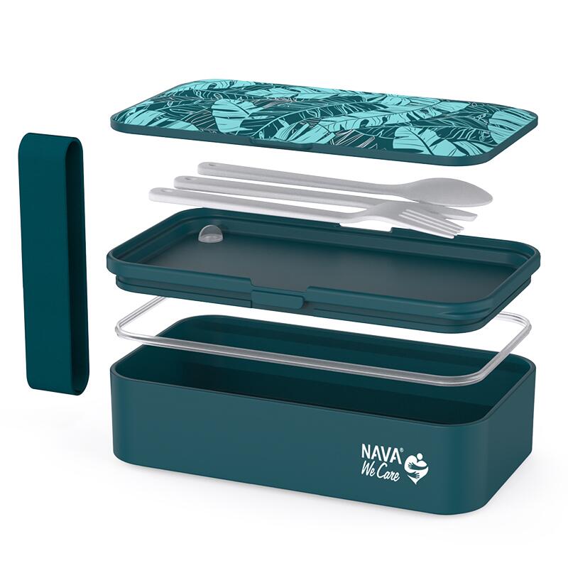Lunchbox Nava We care 650ml albastru