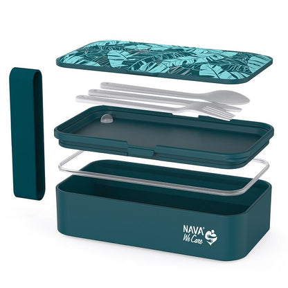 Lunchbox Nava We care 650ml albastru