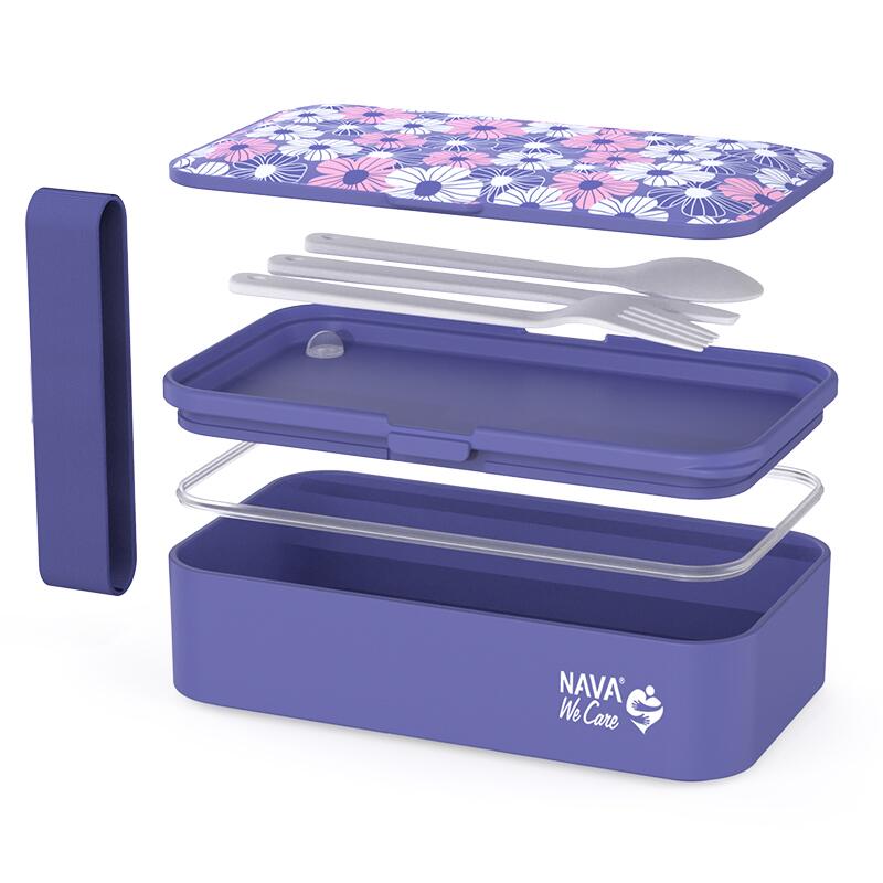 Lunchbox Nava We care 650 ml violet