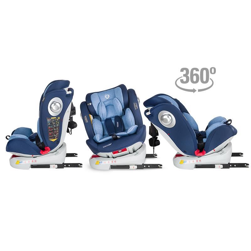Scaun auto 0-36 kg rotativ Coccolle Nerio Celestial blue