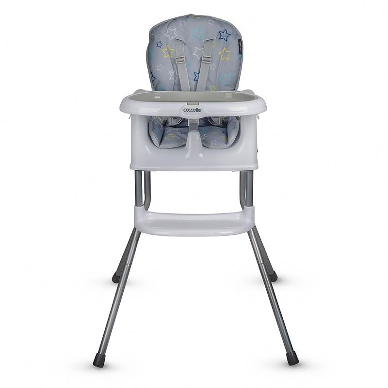 Scaun de luat masa multifunctional Coccolle Ziti Grey Stars