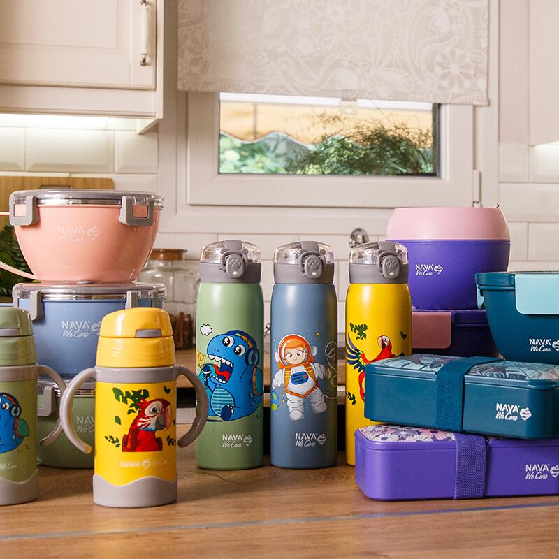 Sticla termoizolanta Nava We care 500ml verde