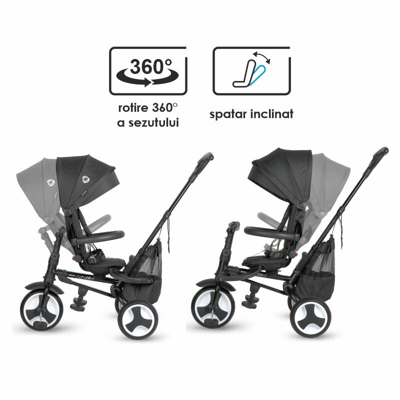 Tricicleta ultrapliabila Coccolle Spectra plus Jet Black