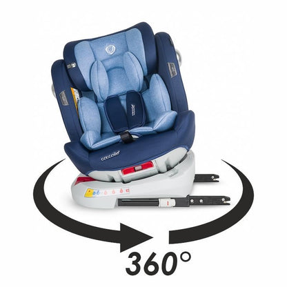 Scaun auto 0-36 kg rotativ Coccolle Nerio Celestial blue