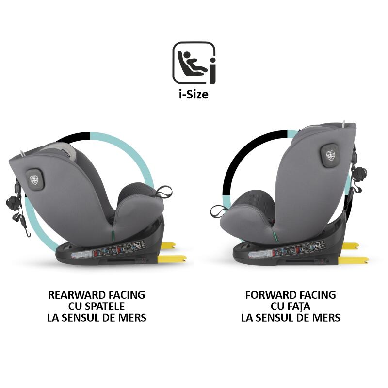 Scaun auto iSize 40-150 cm Coccolle Nova Moonlit grey