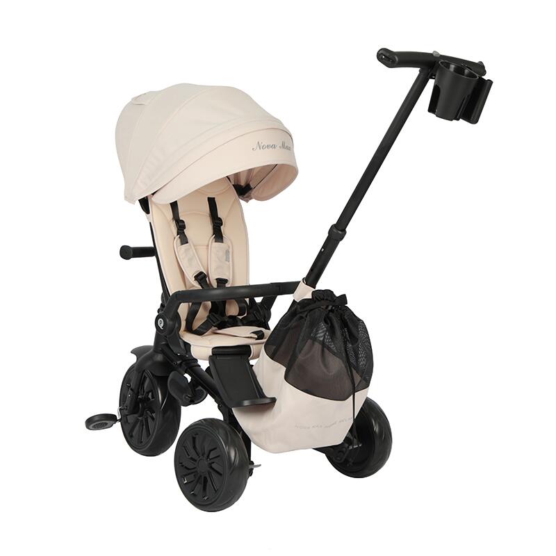 Tricicleta ultrapliabila Qplay Nova MAX Bej