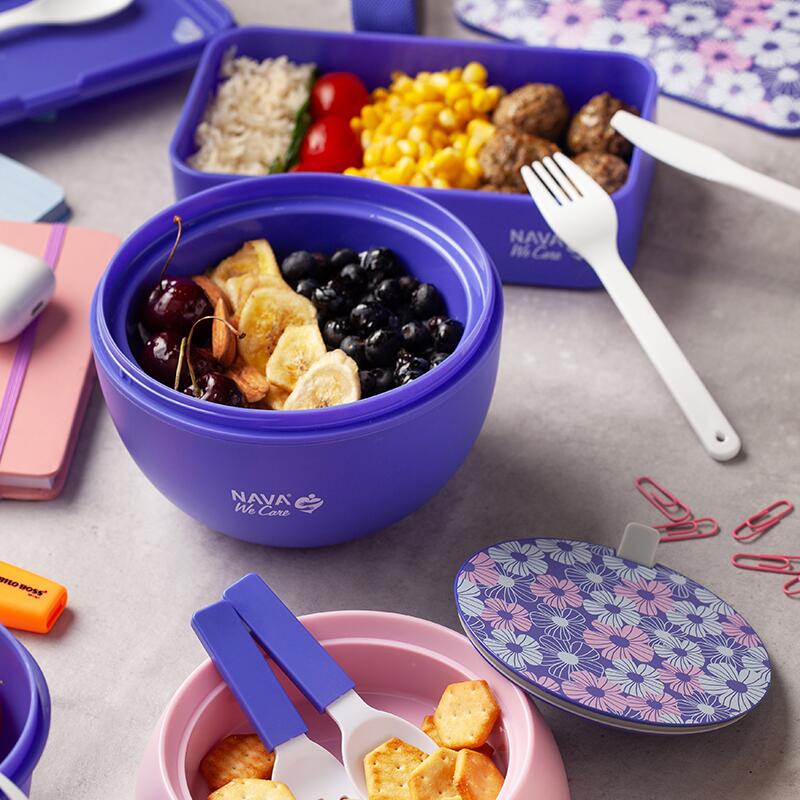 Caserola rotunda Nava We care 800 ml albastru