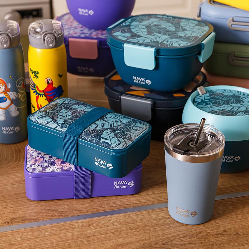 Lunchbox Nava We care 650 ml violet