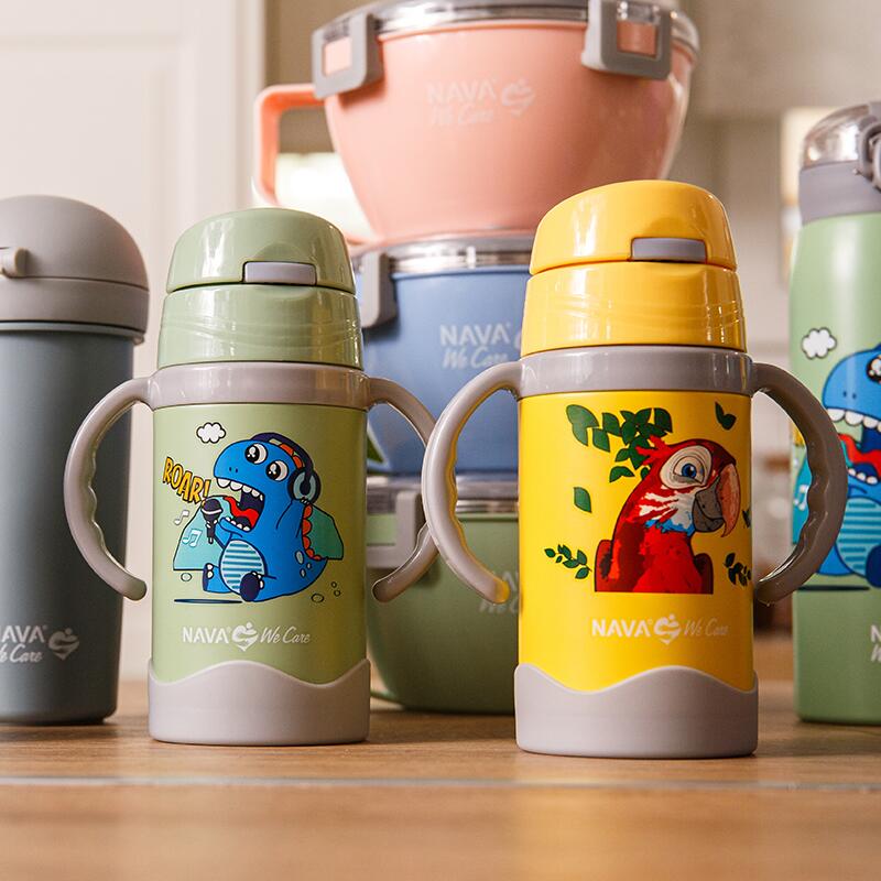 Sticla termoizolanta Nava We care 300 ml verde