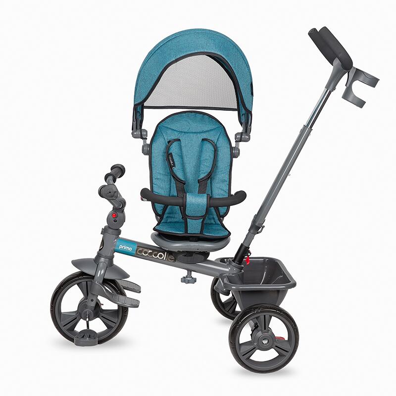 Tricicleta multifunctionala Coccolle Primo Turquoise tide