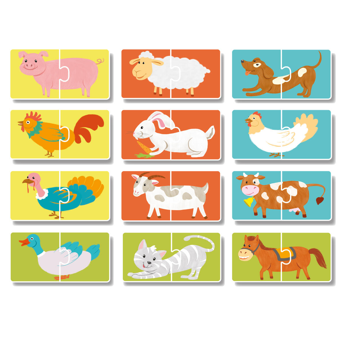 Duo Puzzle - Ferma (2 piese)