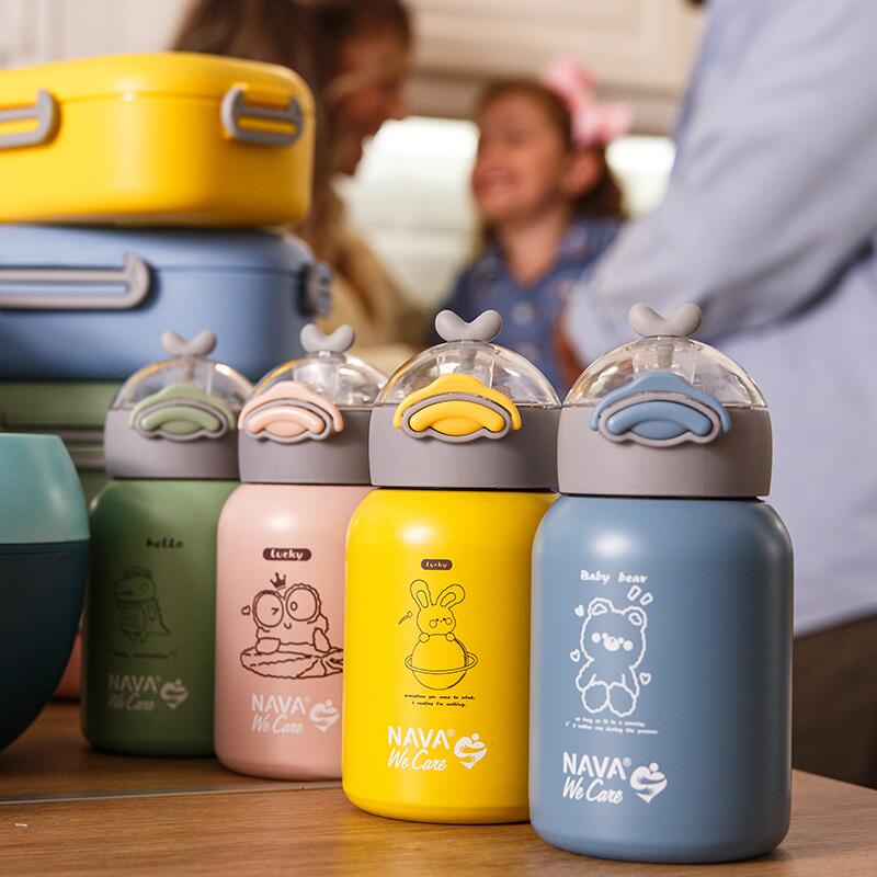 Sticla termoizolanta Nava We care 350 ml roz