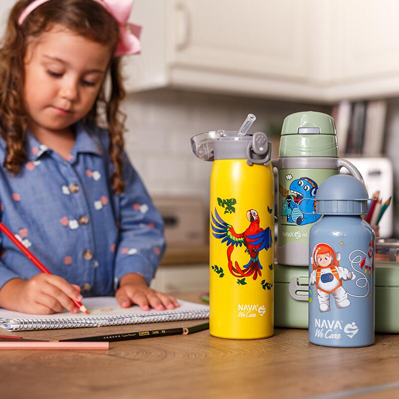 Sticla termoizolanta Nava We care 500ml verde