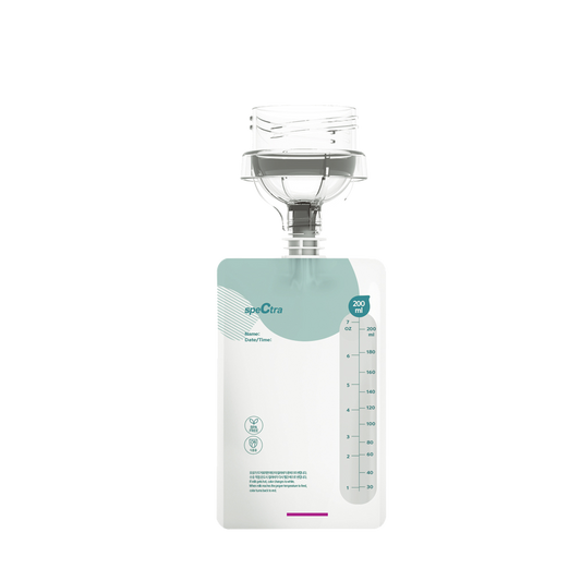 Pungi colectare lapte cu conectare directa (10 pungi, conector inclus)