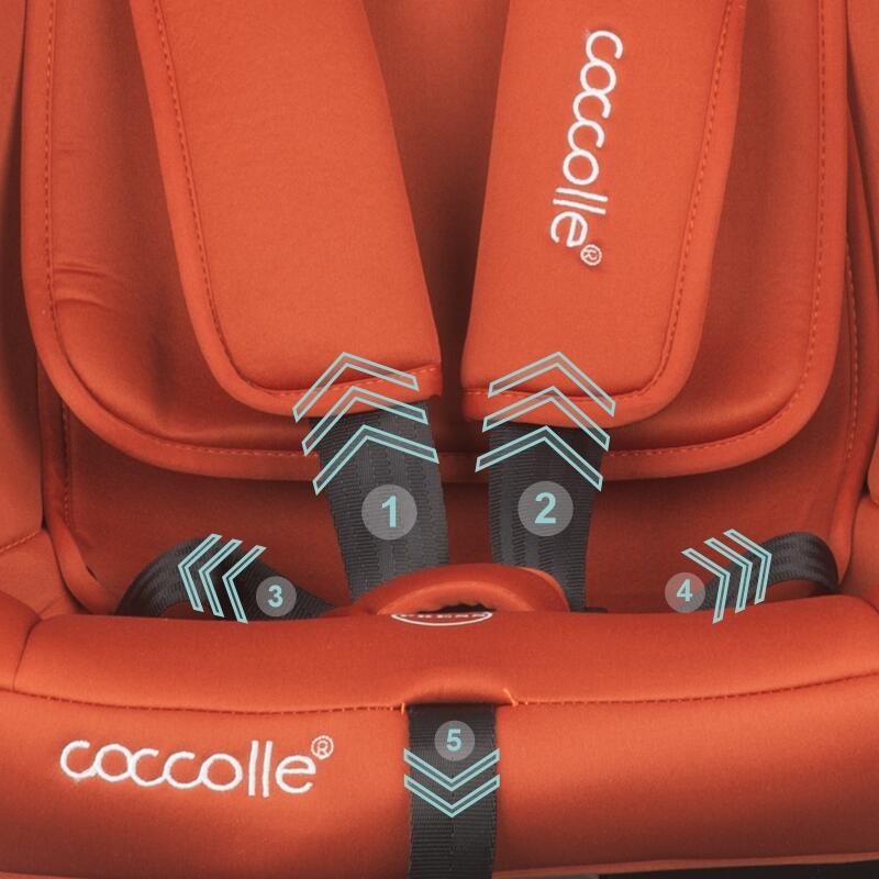 Scaun auto iSize 40-150 cm Coccolle  Atira Cinnamon brown