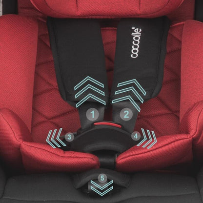 Scaun auto iSize 40-150 cm Coccolle Lyra Dahlia red