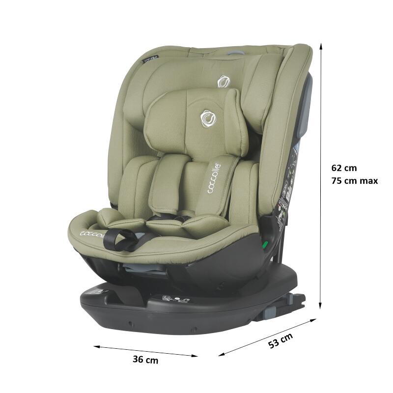 Scaun auto rotativ iSize Coccolle Velsa Moss green