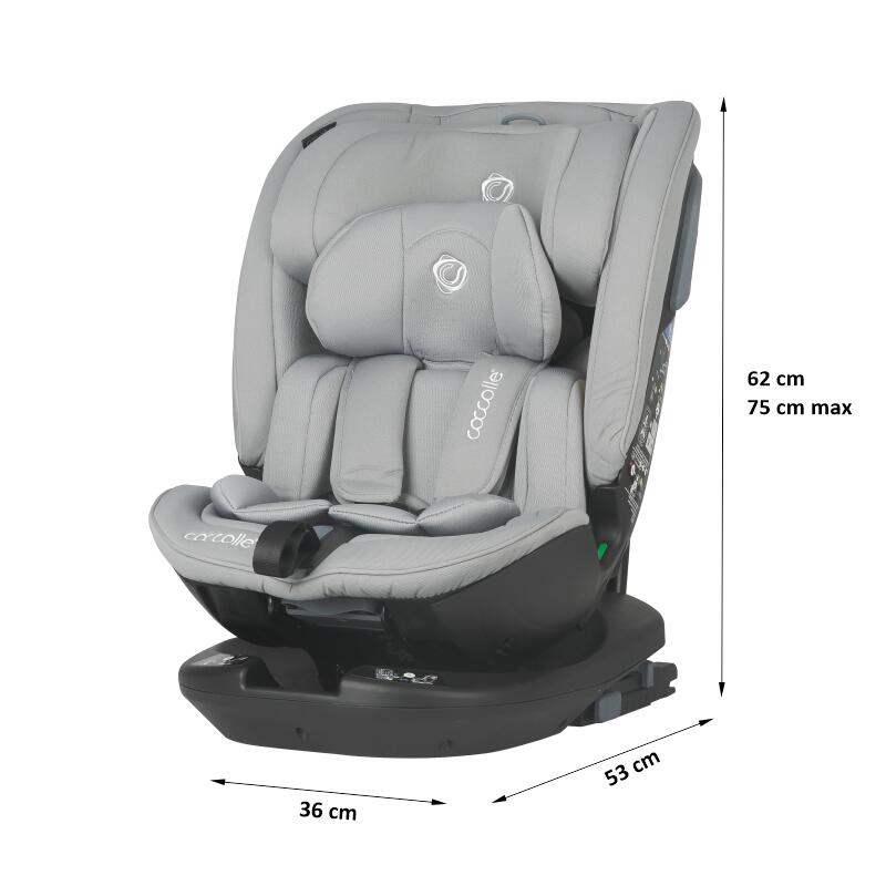 Scaun auto rotativ iSize Coccolle Velsa Neutral grey