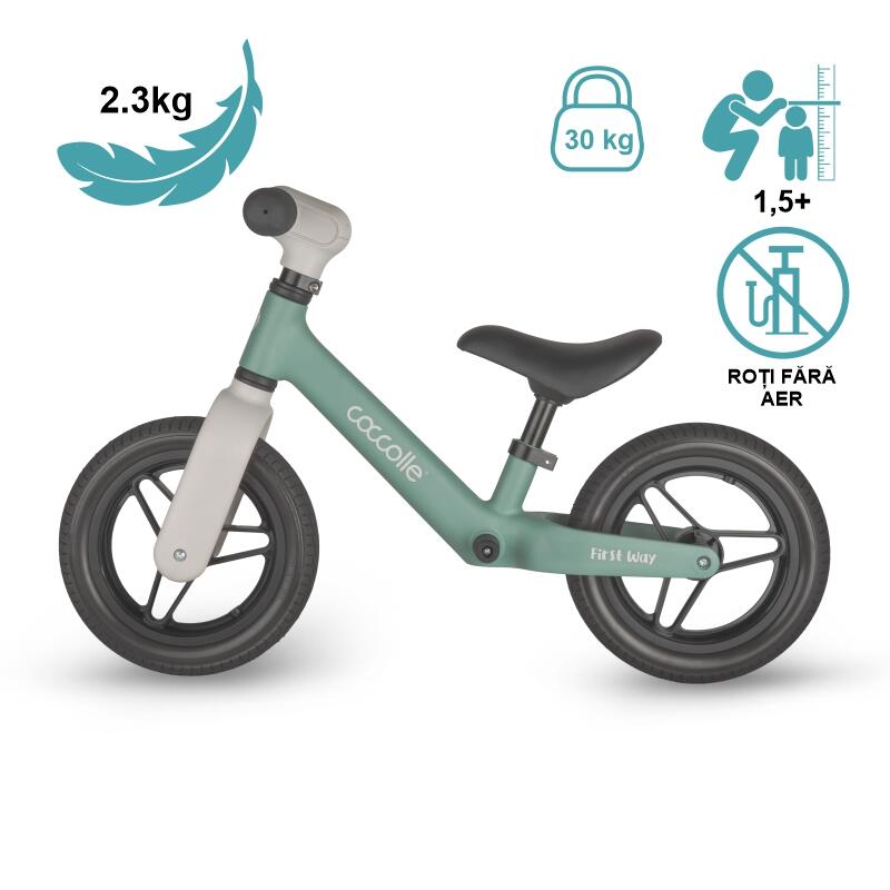 Bicicleta fara pedale Coccolle First Way, Summer Mint