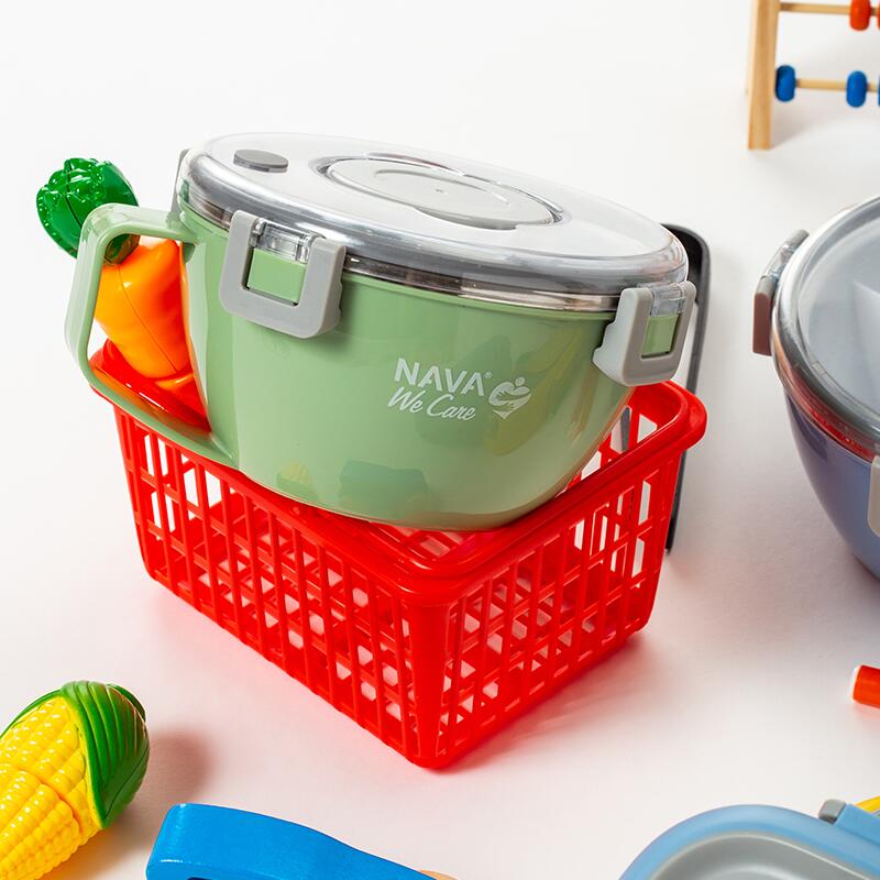 Caserola rotunda Nava We care 850 ml roz