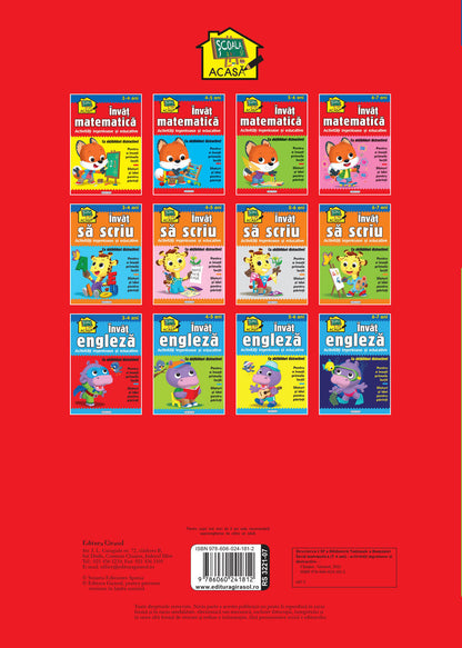 Scoala acasa - Invat matematica 5-6 ani